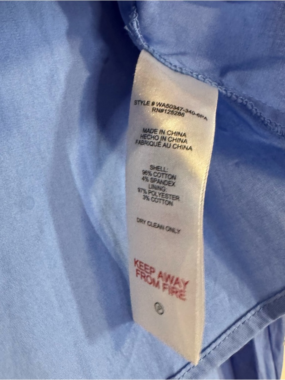 Jason Wu Blue Rhinestone Cropped Button Down Blouse Luxury Designer Poplin Small - Picture 4 of 10